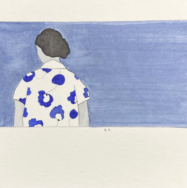 Celle qui regarde la mer - Impression n°40