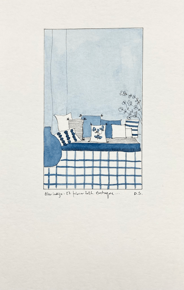 Les coussins bleus - Impression n°50